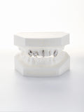 silver custom upper teeth grillz (private custom)