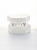 silver vvs moissanite vampire heart cannies grillz (custom-fit)